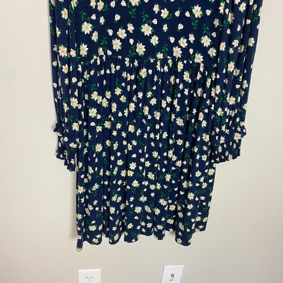 Draper James Blue Floral Midi Dress - Picture 6 of 11